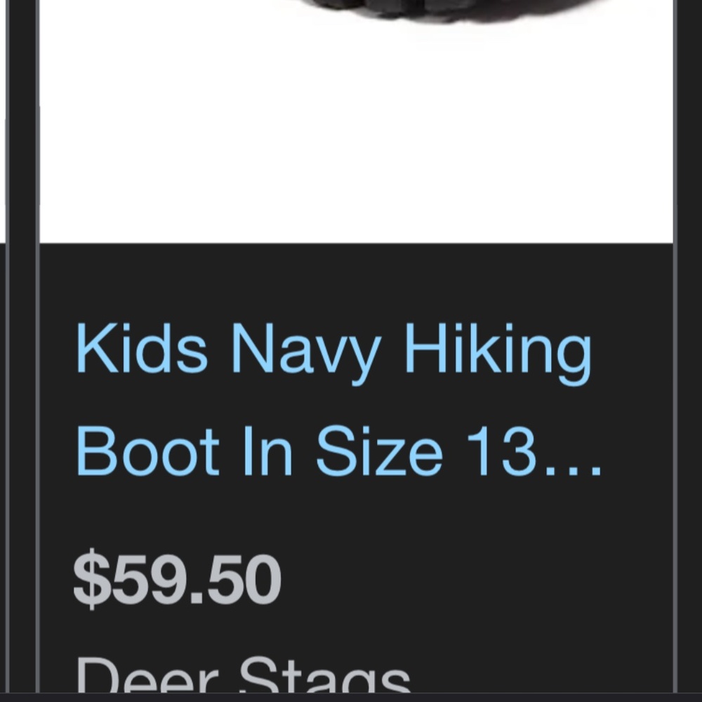 Kids size 3M hiker. Deer Stags brand